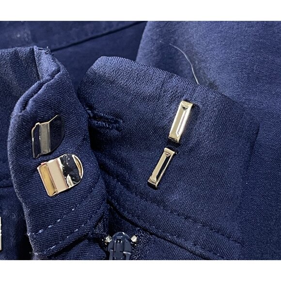 JM Collection Pants Slacks Trouser Size 10 Navy Blue Career Office - Picture 8 of 8